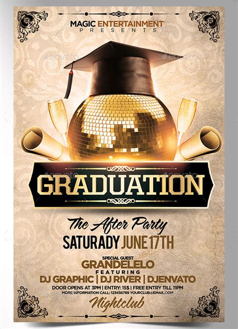 graduation flyer design|free graduation flyer template.